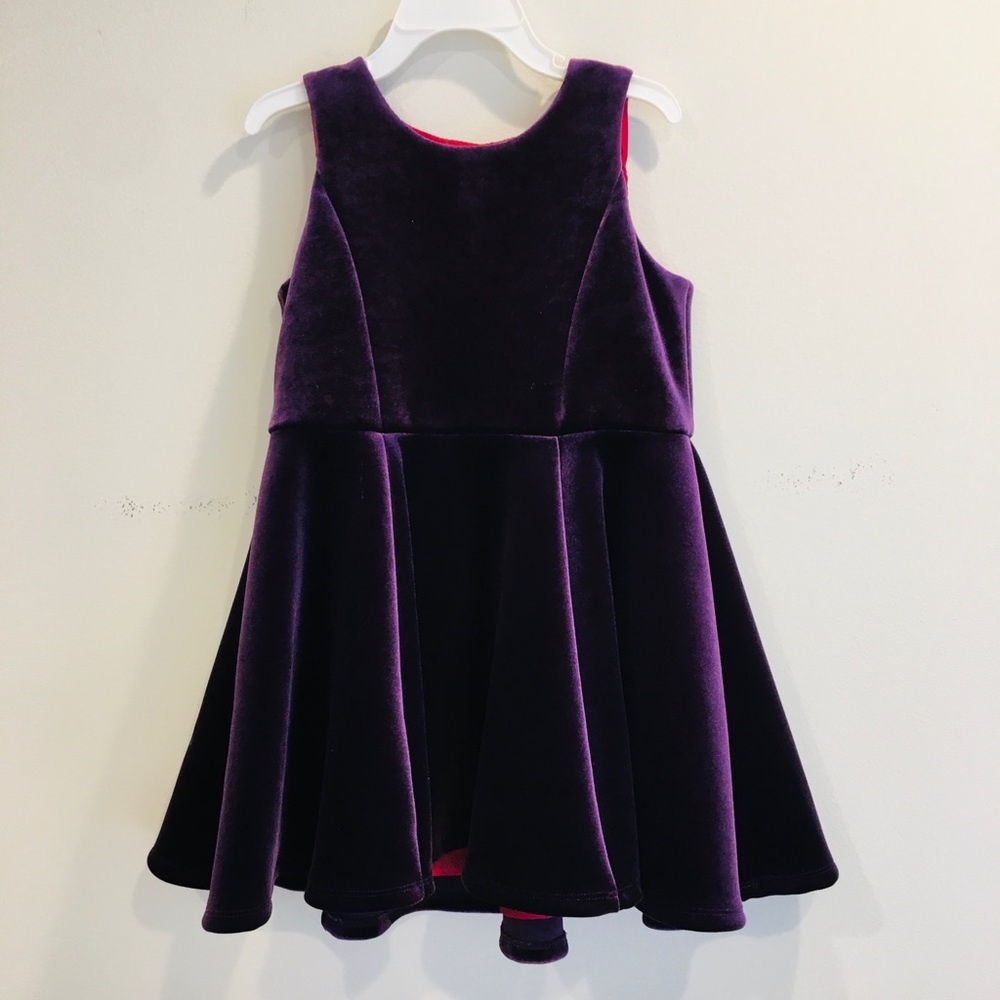 Genuine kids by osh kosh purple velvet dress